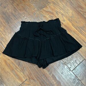 Altar'd State Black Ruffled Shorts